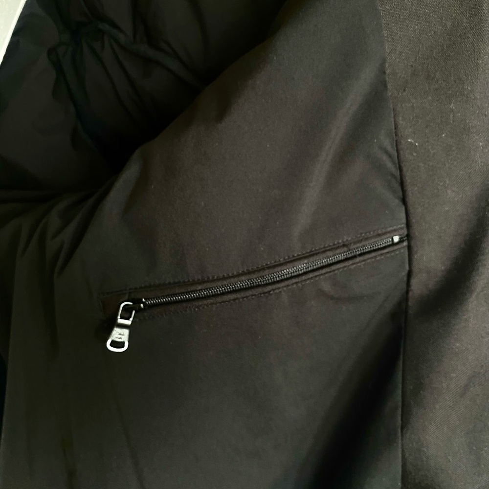 Calvin Klein Black Hooded Long Puffer Coat – Size Small - Picture 8 of 10
